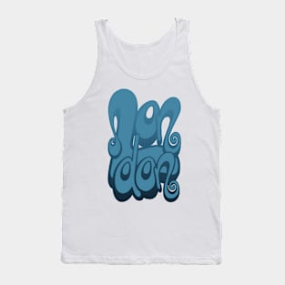 London lettering art - sailor blue Tank Top